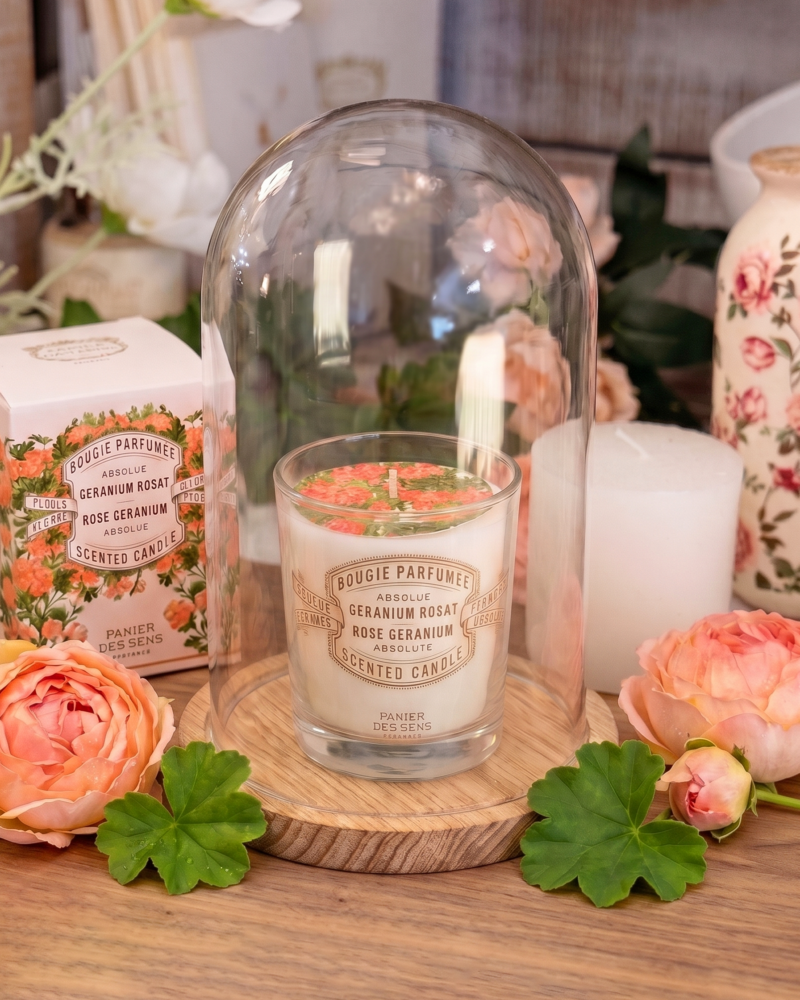 Bougie parfumée - Géranium rosat